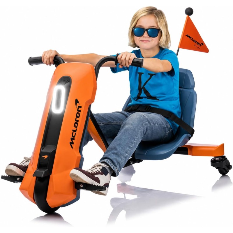 Macchina Drift Car Elettrico McLaren 24V Moto per Bambini Go Kart con Drift 360° Bluetooth