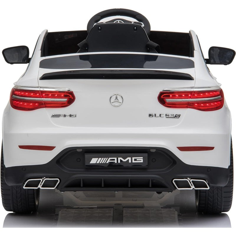 Macchina Elettrica per Bambini 12V Mercedes GLC 63S con Ruote in Gomma Telecomando – Variante Bianco