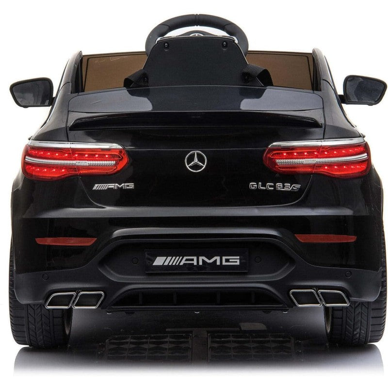 Macchina Elettrica per Bambini 12V Mercedes GLC 63S con Ruote in Gomma Telecomando – Variante Nero