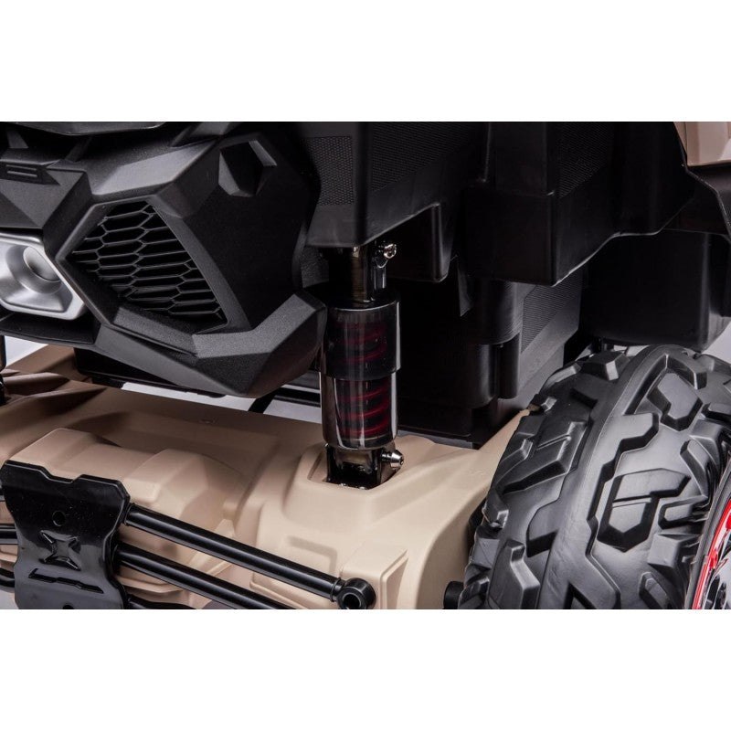 Macchina Elettrica per Bambini 2 Posti Can Am Maverick 24V Maxi Buggy con Ruote in Gomma e 4 Motori Potenti – Variante Nero