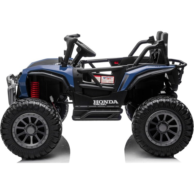 Macchina Elettrica per Bambini 2 Posti Honda Talon 24V Maxi Buggy con Ruote in Gomma e 4 Motori Potenti – Variante Blu