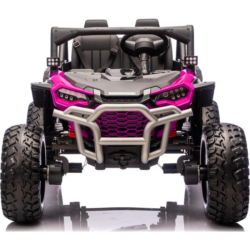 Macchina Elettrica per Bambini 2 Posti Honda Talon 24V Maxi Buggy con Ruote in Gomma e 4 Motori Potenti – Variante Rosa