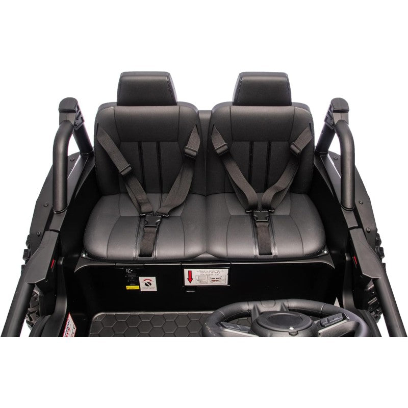 Macchina Elettrica per Bambini 2 Posti Honda Talon 24V Maxi Buggy con Ruote in Gomma e 4 Motori Potenti – Variante Nero