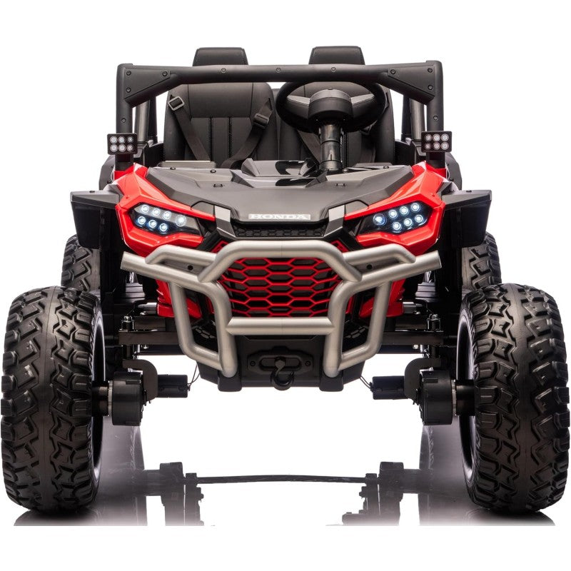 Macchina Elettrica per Bambini 2 Posti Honda Talon 24V Maxi Buggy con Ruote in Gomma e 4 Motori Potenti – Variante Rosso