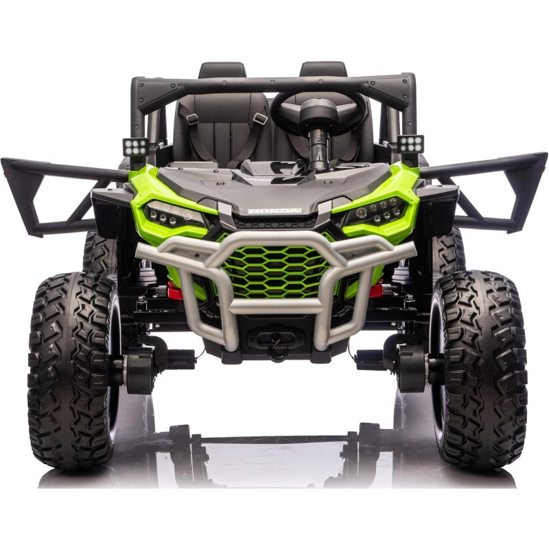 Macchina Elettrica per Bambini 2 Posti Honda Talon 24V Maxi Buggy con Ruote in Gomma e 4 Motori Potenti – Variante Verde