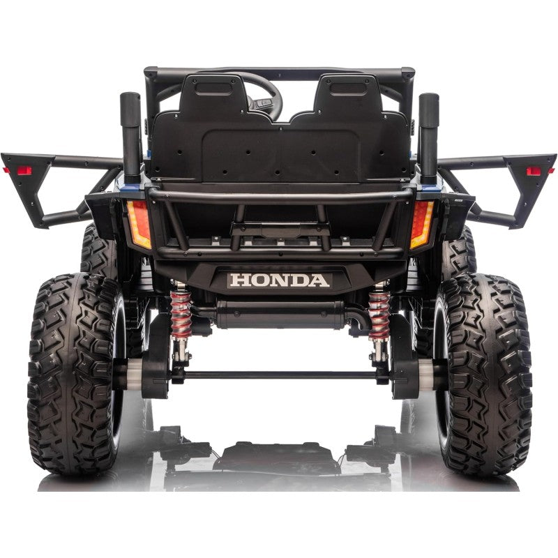 Macchina Elettrica per Bambini 2 Posti Honda Talon 24V Maxi Buggy con Ruote in Gomma e 4 Motori Potenti – Variante Blu