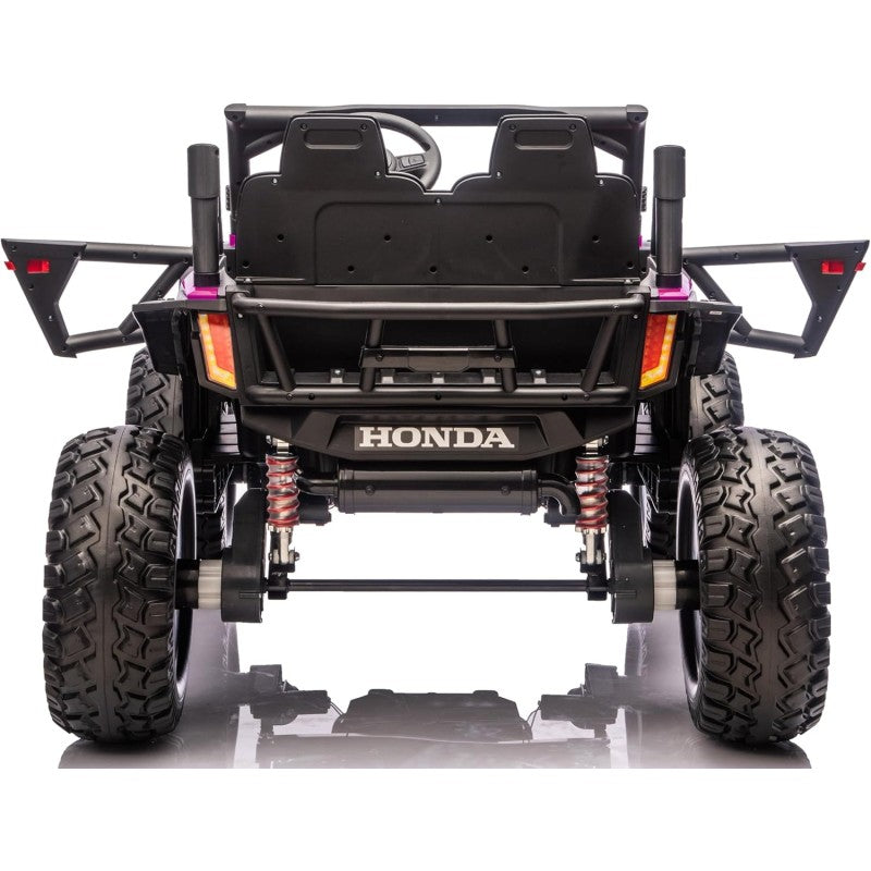 Macchina Elettrica per Bambini 2 Posti Honda Talon 24V Maxi Buggy con Ruote in Gomma e 4 Motori Potenti – Variante Blu