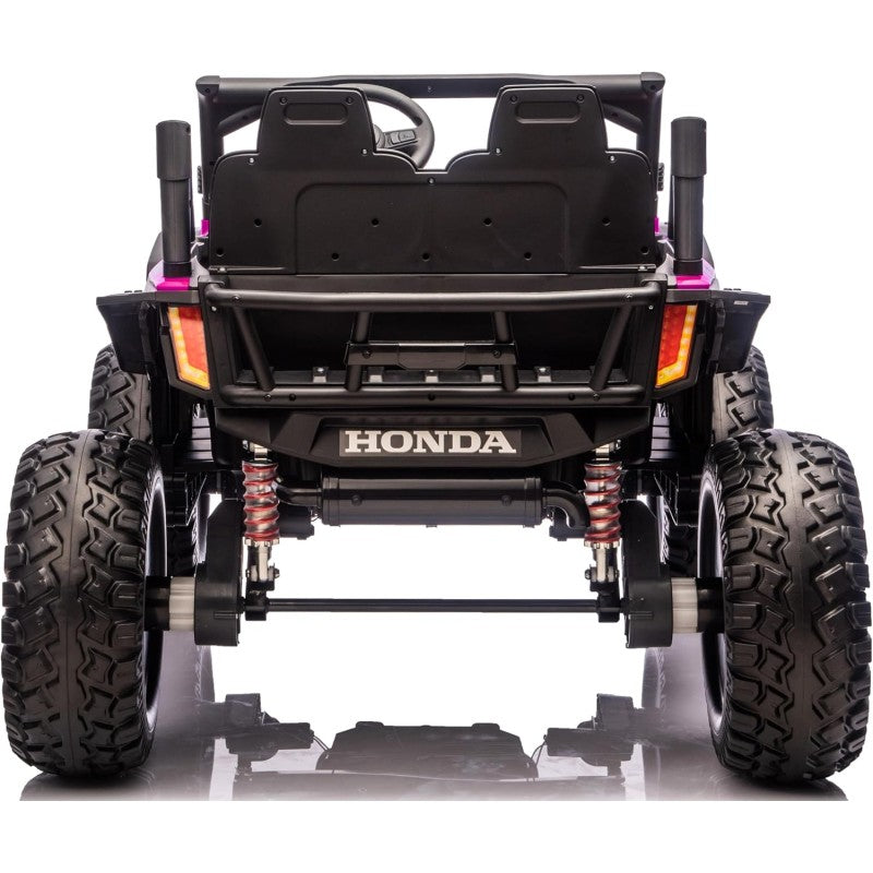 Macchina Elettrica per Bambini 2 Posti Honda Talon 24V Maxi Buggy con Ruote in Gomma e 4 Motori Potenti – Variante Rosa