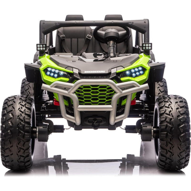Macchina Elettrica per Bambini 2 Posti Honda Talon 24V Maxi Buggy con Ruote in Gomma e 4 Motori Potenti – Variante Verde