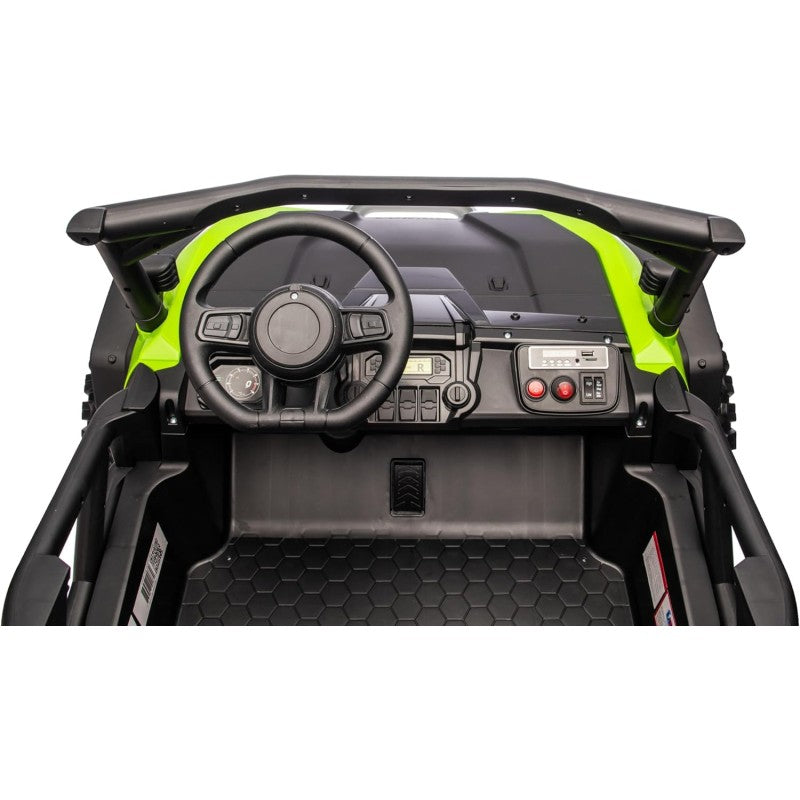 Macchina Elettrica per Bambini 2 Posti Honda Talon 24V Maxi Buggy con Ruote in Gomma e 4 Motori Potenti – Variante Verde