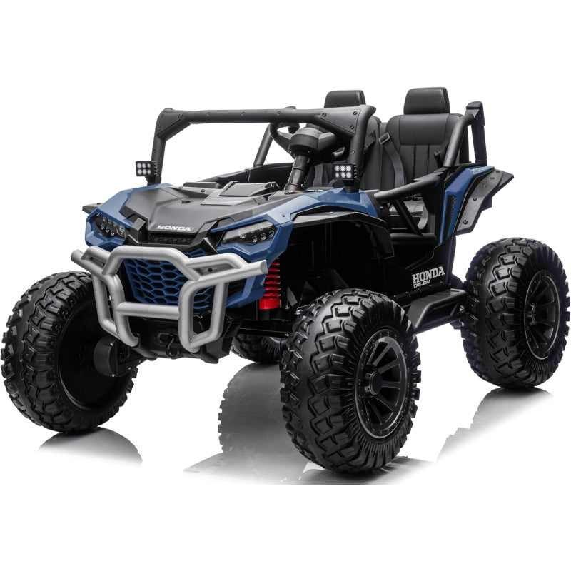 Macchina Elettrica per Bambini 2 Posti Honda Talon 24V Maxi Buggy con Ruote in Gomma e 4 Motori Potenti - Blu
