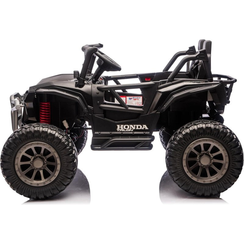 Macchina Elettrica per Bambini 2 Posti Honda Talon 24V Maxi Buggy con Ruote in Gomma e 4 Motori Potenti – Variante Nero