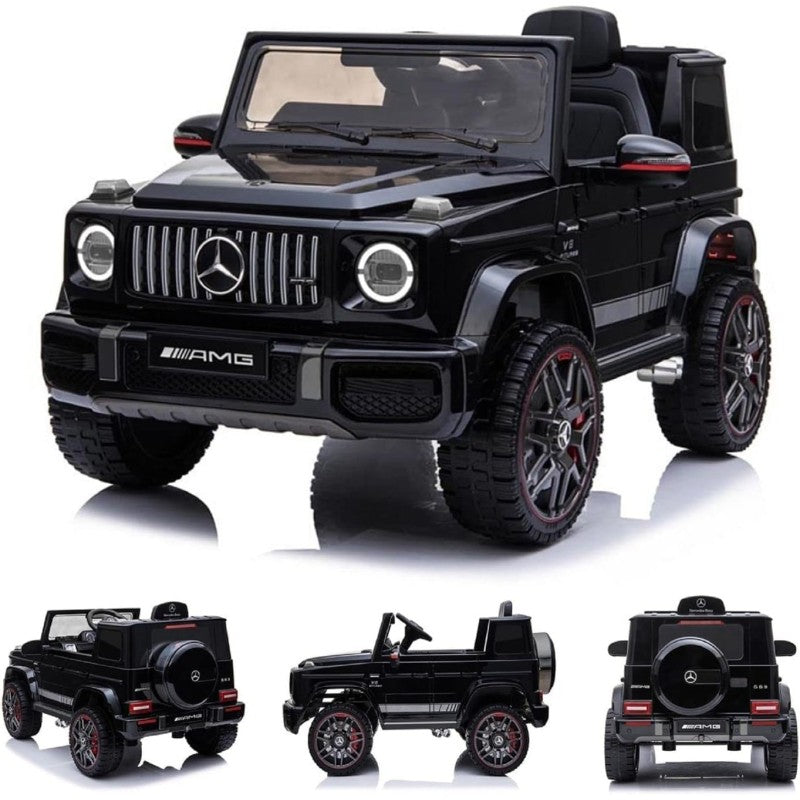 Macchina Elettrica Per Bambini Mercedes-Benz AMG G63 con Sedile in Pelle 12V – Variante Nero