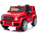 Macchina Elettrica Per Bambini Mercedes-Benz AMG G63 con Sedile in Pelle 12V