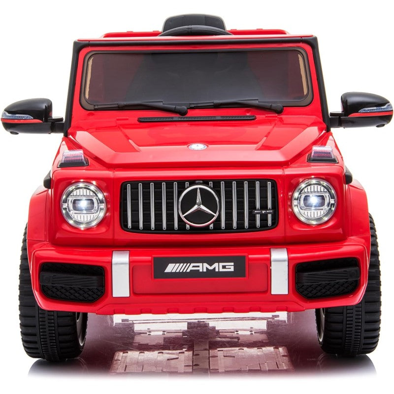 Macchina Elettrica Per Bambini Mercedes-Benz AMG G63 con Sedile in Pelle 12V – Variante Rosso
