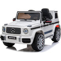 Macchina Elettrica Per Bambini Mercedes-Benz AMG G63 con Sedile in Pelle 12V – Variante Bianco