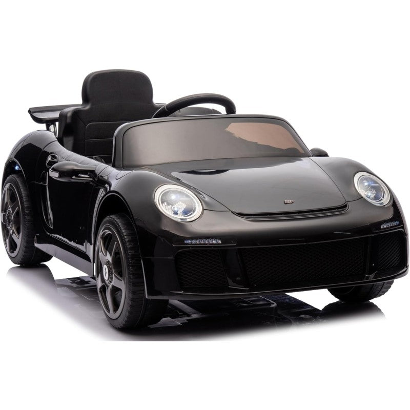 Macchina Elettrica per Bambini Porsche Ruf Ctr3 Telecomandata con Cintura di Sicurezza a 5 Punti Porte Apribili 12V – Variante Nero