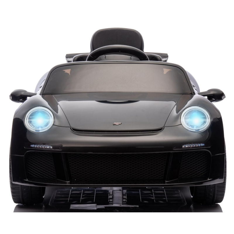 Macchina Elettrica per Bambini Porsche Ruf Ctr3 Telecomandata con Cintura di Sicurezza a 5 Punti Porte Apribili 12V – Variante Nero