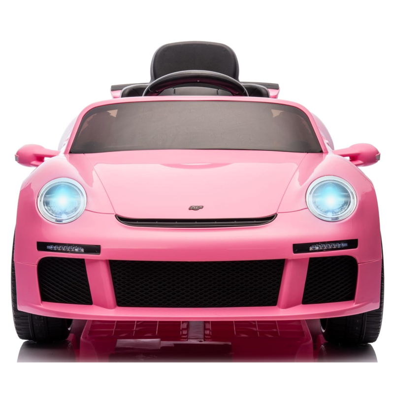 Macchina Elettrica per Bambini Porsche Ruf Ctr3 Telecomandata con Cintura di Sicurezza a 5 Punti Porte Apribili 12V – Variante Rosa