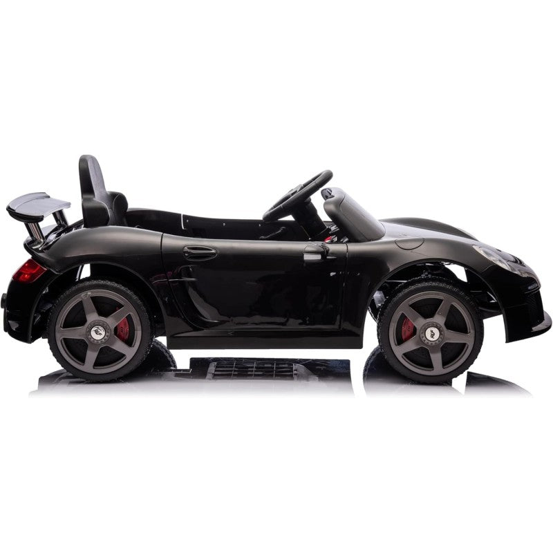 Macchina Elettrica per Bambini Porsche Ruf Ctr3 Telecomandata con Cintura di Sicurezza a 5 Punti Porte Apribili 12V – Variante Nero