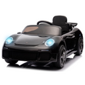 Macchina Elettrica per Bambini Porsche Ruf Ctr3 Telecomandata con Cintura di Sicurezza a 5 Punti Porte Apribili 12V