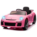 Macchina Elettrica per Bambini Porsche Ruf Ctr3 Telecomandata con Cintura di Sicurezza a 5 Punti Porte Apribili 12V – Variante Rosa