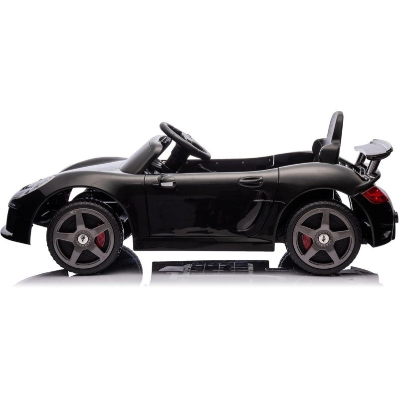 Macchina Elettrica per Bambini Porsche Ruf Ctr3 Telecomandata con Cintura di Sicurezza a 5 Punti Porte Apribili 12V – Variante Nero