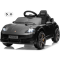 Macchina Elettrica per Bambini Porsche Taycan Turbo S 12V monoposto con Telecomando Cintura a 3 Punti – Variante Nero