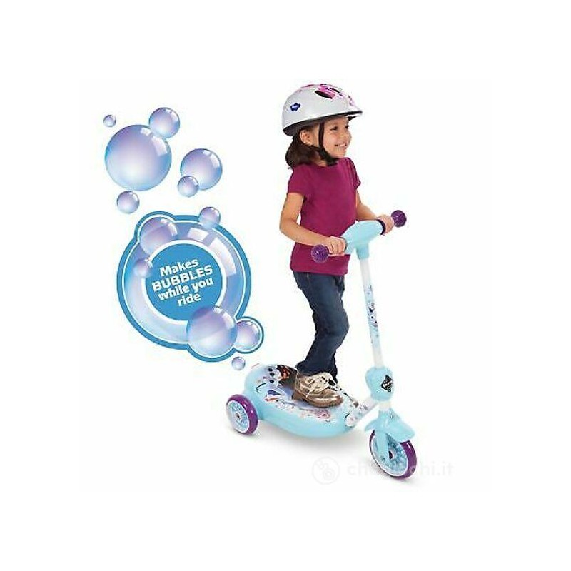 Mandelli 707300416 Monopattino Elettrico 3 Ruote Frozen con Bolle di sapone