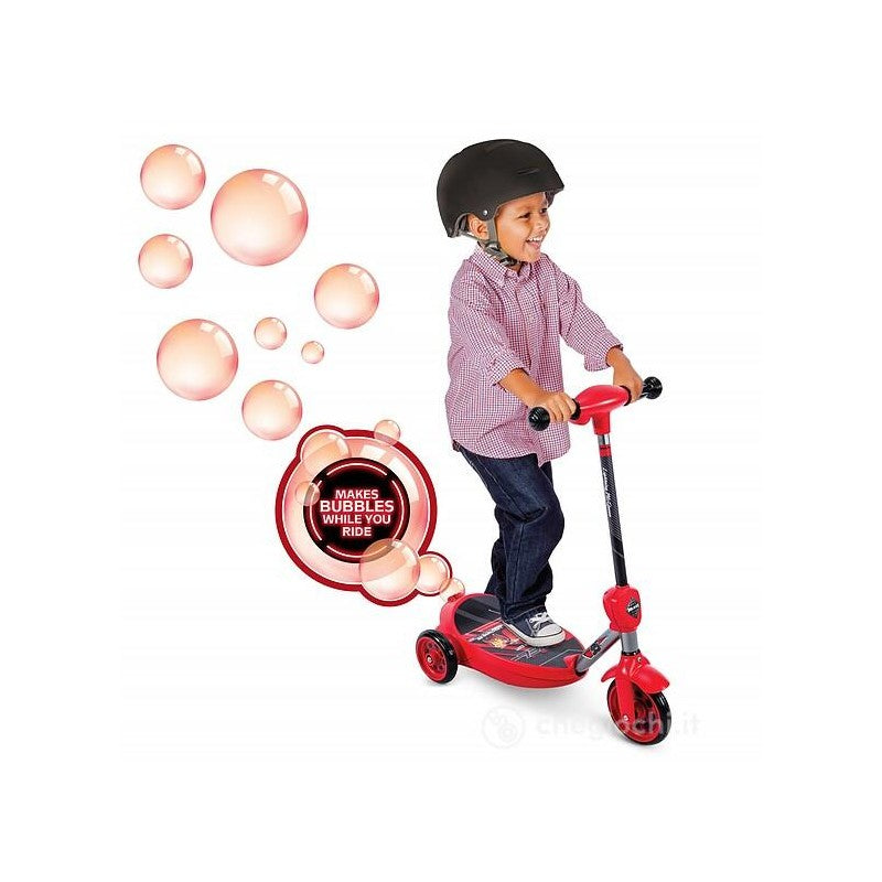 Mandelli 707300426 Monopattino Elettrico 3 Ruote Cars con Bolle di Sapone