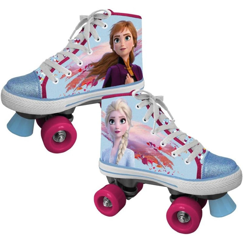 Mandelli 707400246 Disney Frozen II Pattini a rotelle con Paillettes girevoli numero 35-36