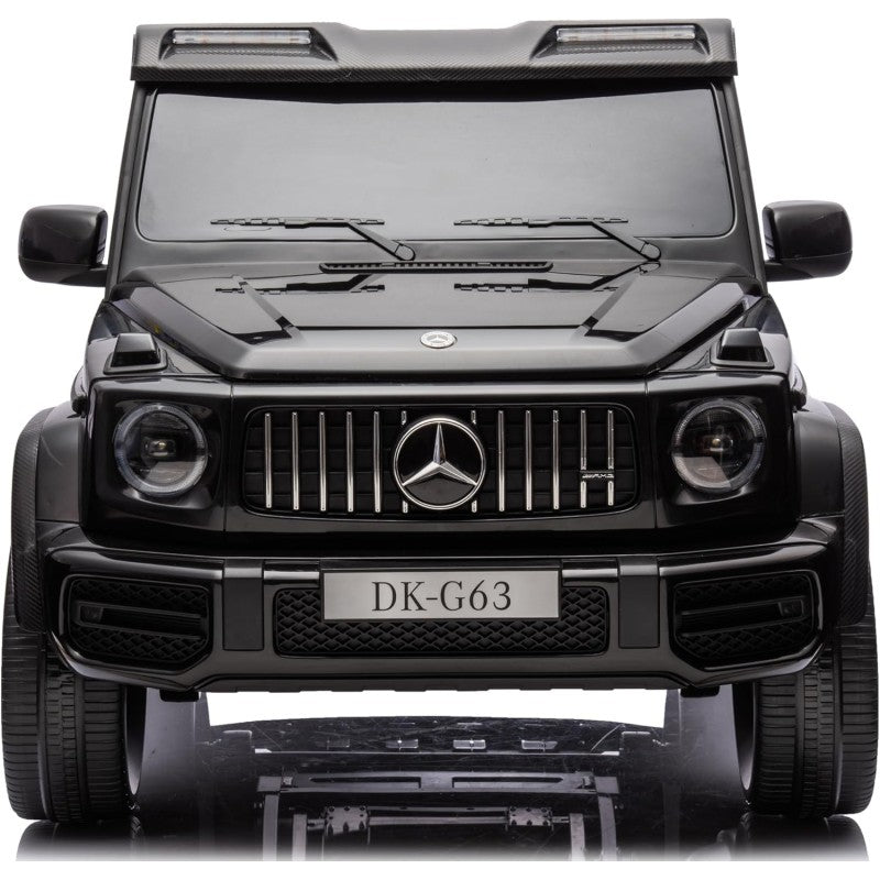 Mercedes AMG G63 Maxi 24V Auto Elettrica per Bambini 2 Posti con 4 Motori Telecomando Sedile in Pelle e Ruote in Gomma – Variante Nero