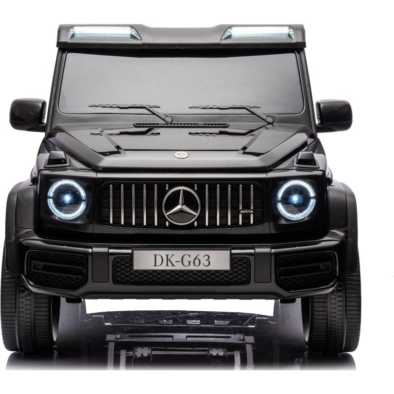 Mercedes AMG G63 Maxi 24V Auto Elettrica per Bambini 2 Posti con 4 Motori Telecomando Sedile in Pelle e Ruote in Gomma – Variante Nero