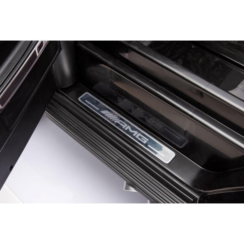 Mercedes AMG G63 Maxi 24V Auto Elettrica per Bambini 2 Posti con 4 Motori Telecomando Sedile in Pelle e Ruote in Gomma – Variante Nero