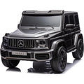 Mercedes AMG G63 Maxi 24V Auto Elettrica per Bambini 2 Posti con 4 Motori Telecomando Sedile in Pelle e Ruote in Gomma – Variante Grigio