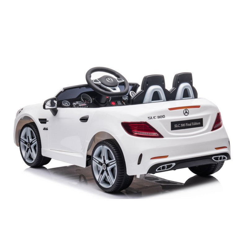 Mercedes SLC 300 12V Auto Elettrica per Bambini con Licenza Ufficiale – Full Optional – Variante Bianco