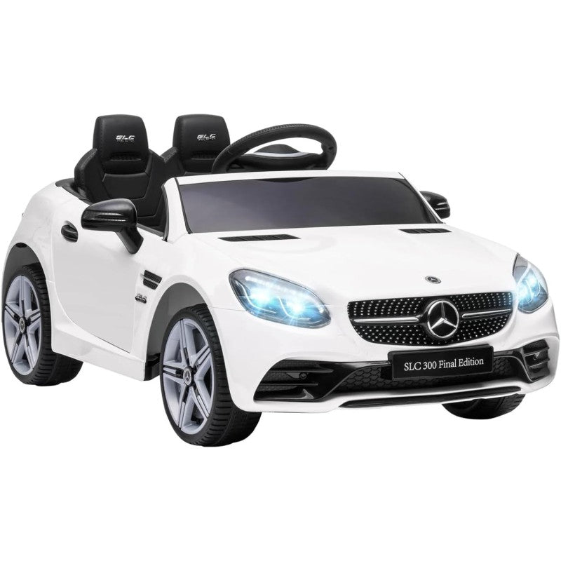 Mercedes SLC 300 12V Auto Elettrica per Bambini con Licenza Ufficiale – Full Optional – Variante Bianco