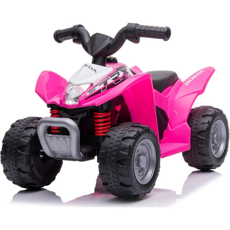 Mini Quad elettrico per bambini con Licenza Ufficiale Honda TRX250X 6V con Luci a LED e Suoni integrati - Rosa