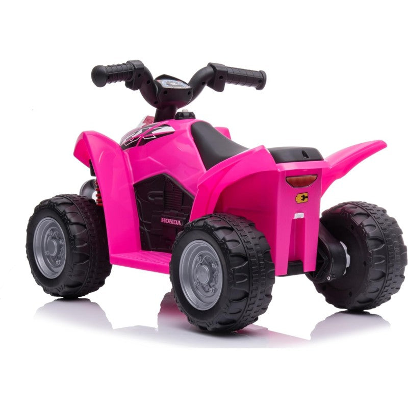 Mini Quad elettrico per bambini con Licenza Ufficiale Honda TRX250X 6V con Luci a LED e Suoni integrati – Variante Rosa