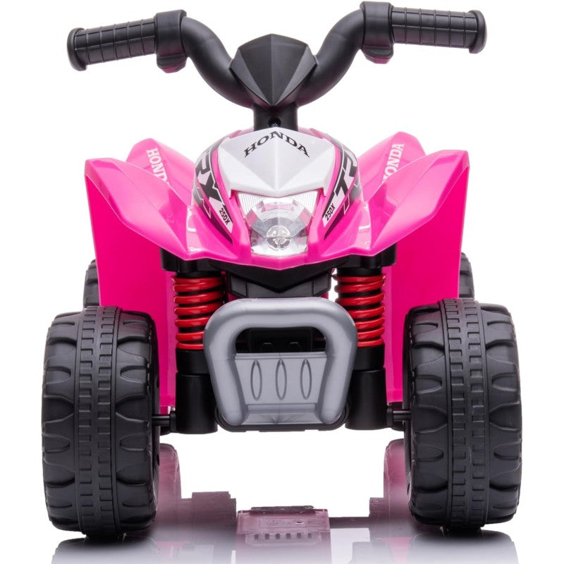 Mini Quad elettrico per bambini con Licenza Ufficiale Honda TRX250X 6V con Luci a LED e Suoni integrati – Variante Rosa