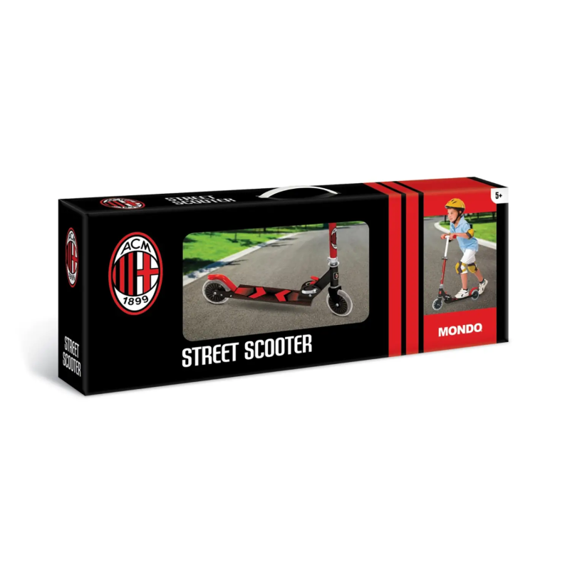 Mondo 28763 Monopattino AC Milan Scooter in Alluminio due ruote per bambini