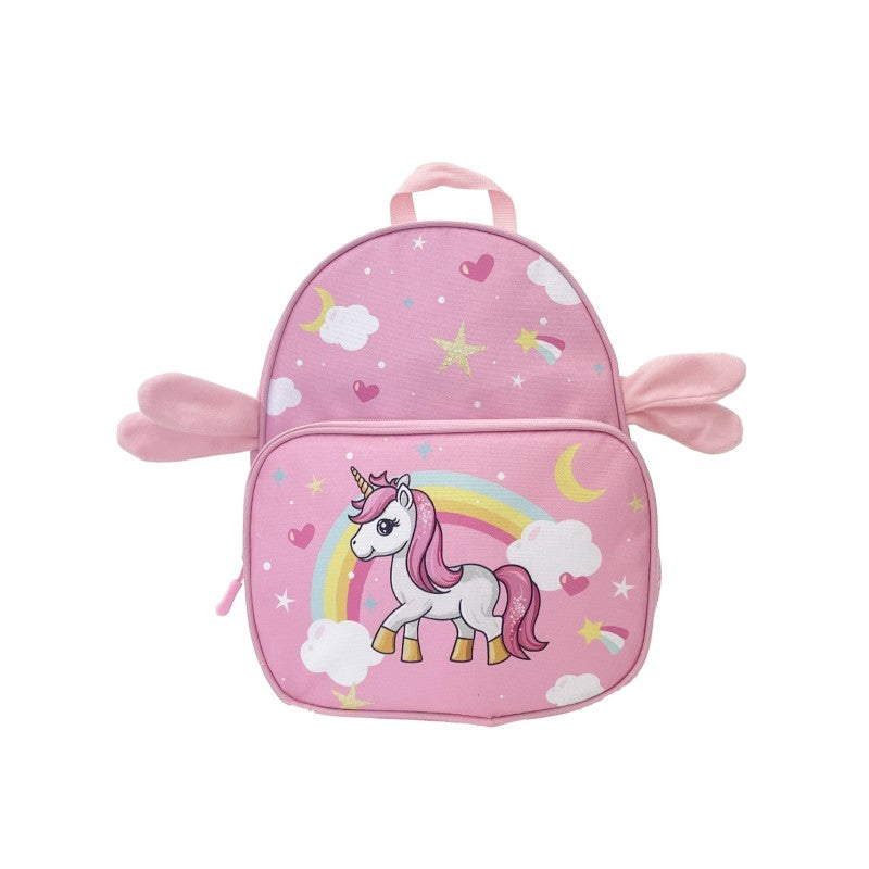 MonTravel Valigia Trolley Unicorno Cavalcabile per Bambini con Asta Telescopica Poggiapiedi e Zainetto MT-025 Horse