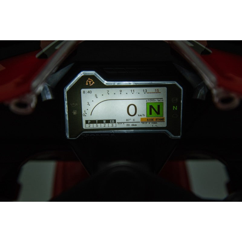 Moto elettrica per bambini Honda CBR 1000 12V con accelleratore a pedale con Luci a LED e Suoni integrati – Variante Rosso