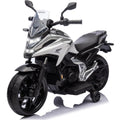 Moto Elettrica per Bambini Honda NC750X 12V Motocicletta con MP3 Accelleratore a Pedale Luci a LED e Suoni Integrati – Variante Bianco