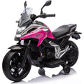 Moto Elettrica per Bambini Honda NC750X 12V Motocicletta con MP3 Accelleratore a Pedale Luci a LED e Suoni Integrati – Variante Rosa