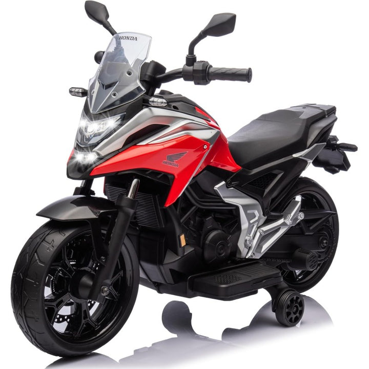 Moto Elettrica per Bambini Honda NC750X 12V Motocicletta con MP3 Accelleratore a Pedale Luci a LED e Suoni Integrati