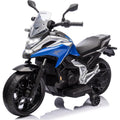 Moto Elettrica per Bambini Honda NC750X 12V Motocicletta con MP3 Accelleratore a Pedale Luci a LED e Suoni Integrati – Variante Blu