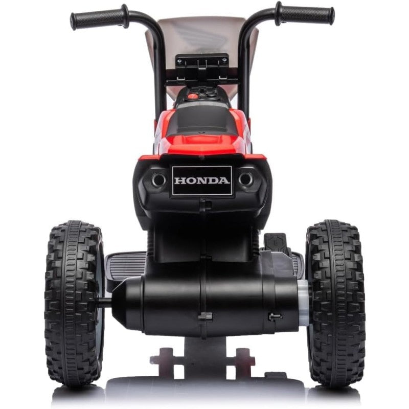 Moto Elettrica per bambini Trimoto Mini Cross Honda CRF450L - Mini Moto Triciclo 6 Volt con 3 Ruote e Suoni integrati – Variante Rosso