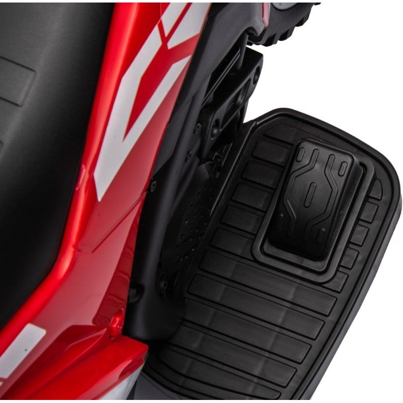 Moto Elettrica per bambini Trimoto Mini Cross Honda CRF450L - Mini Moto Triciclo 6 Volt con 3 Ruote e Suoni integrati – Variante Rosso
