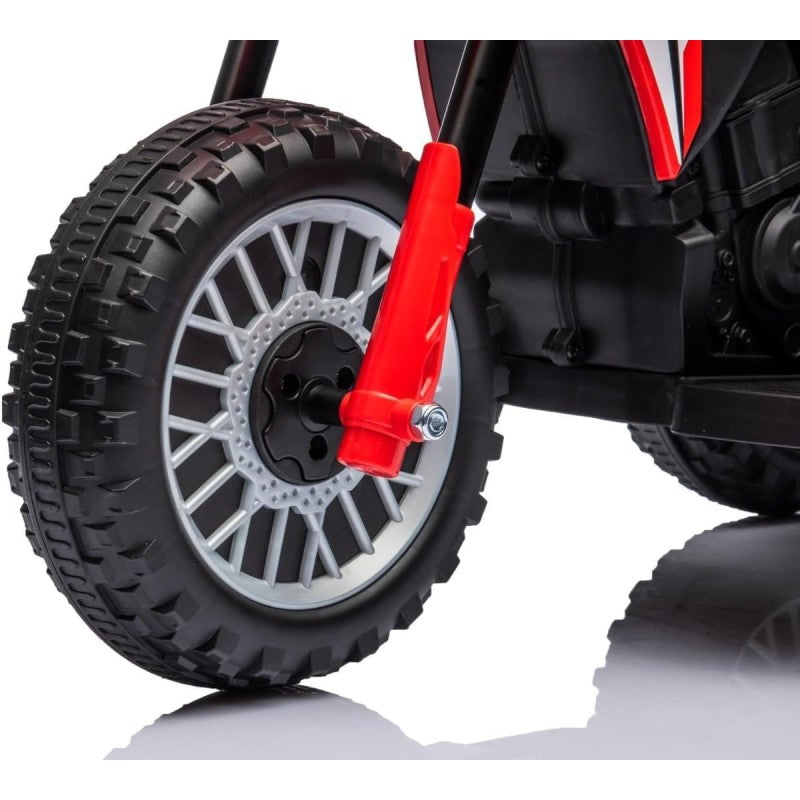 Moto Elettrica per bambini Trimoto Mini Cross Honda CRF450L - Mini Moto Triciclo 6 Volt con 3 Ruote e Suoni integrati – Variante Rosso
